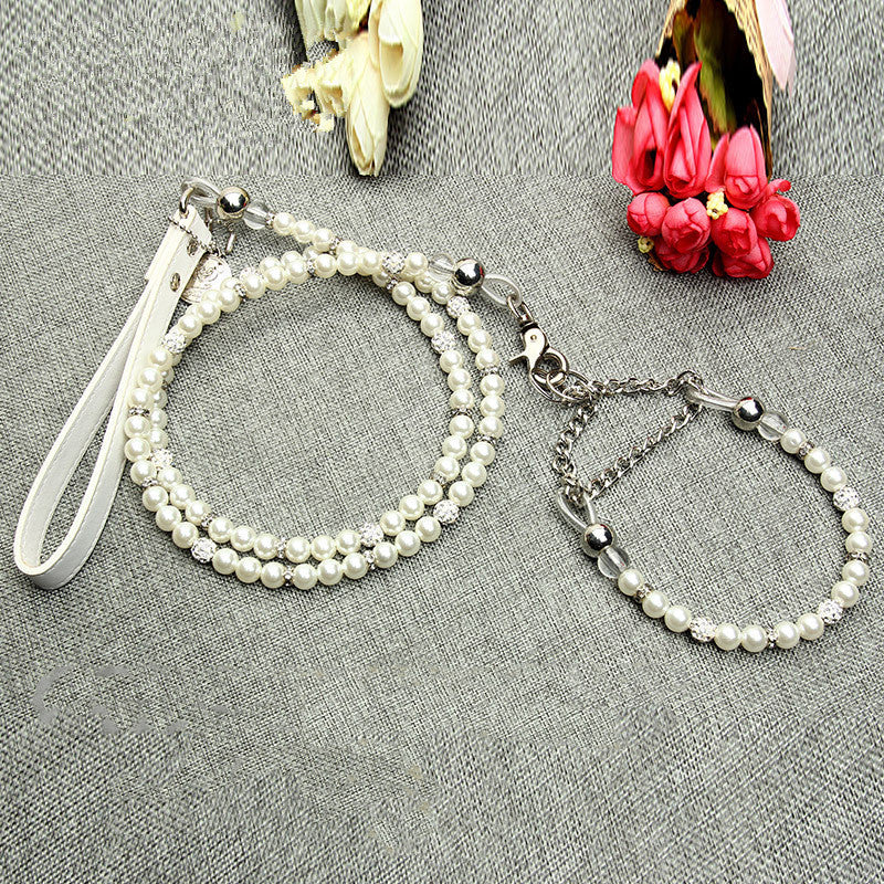Pearl Pet Collar & Leash Set