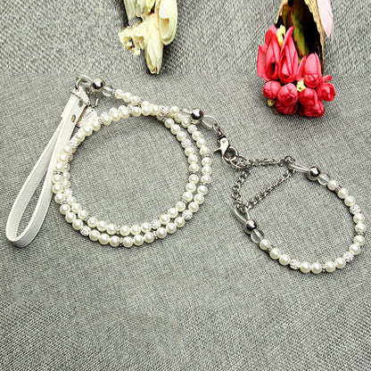 Pearl Pet Collar & Leash Set
