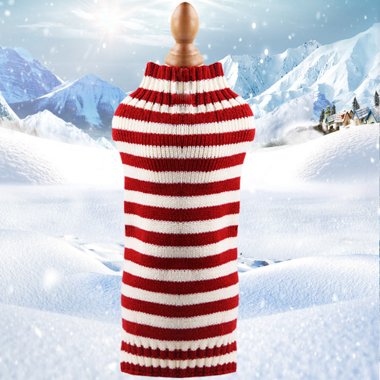 Rudy’s Luxe Cashmere Rope‑Knit Dog Sweater