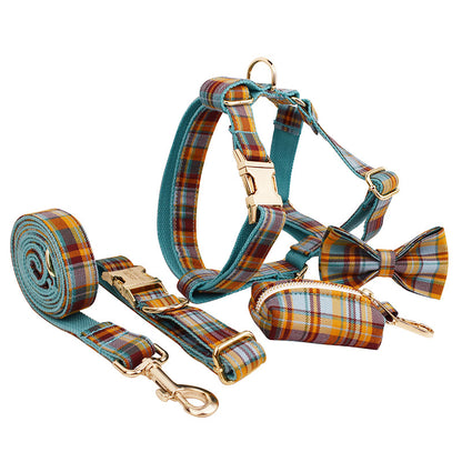 Rudy Everyday Walking Set with Bow or Flower (Harness, Leash & Bag Holder)