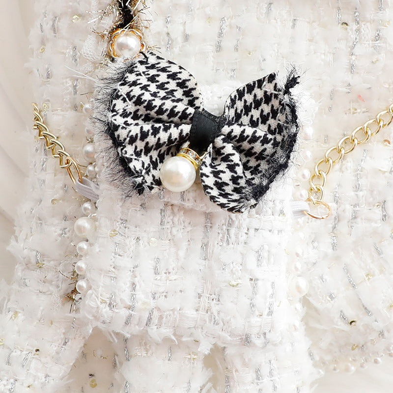 Princess Pearl Pet Dress – Party & Photo Outfit for Small Dogs