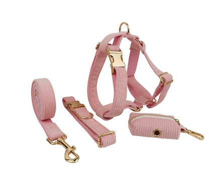 Rudy Everyday Walking Set with Bow or Flower (Harness, Leash & Bag Holder)