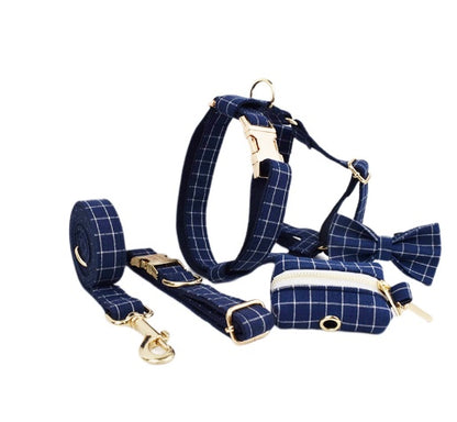 Rudy Everyday Walking Set with Bow or Flower (Harness, Leash & Bag Holder)