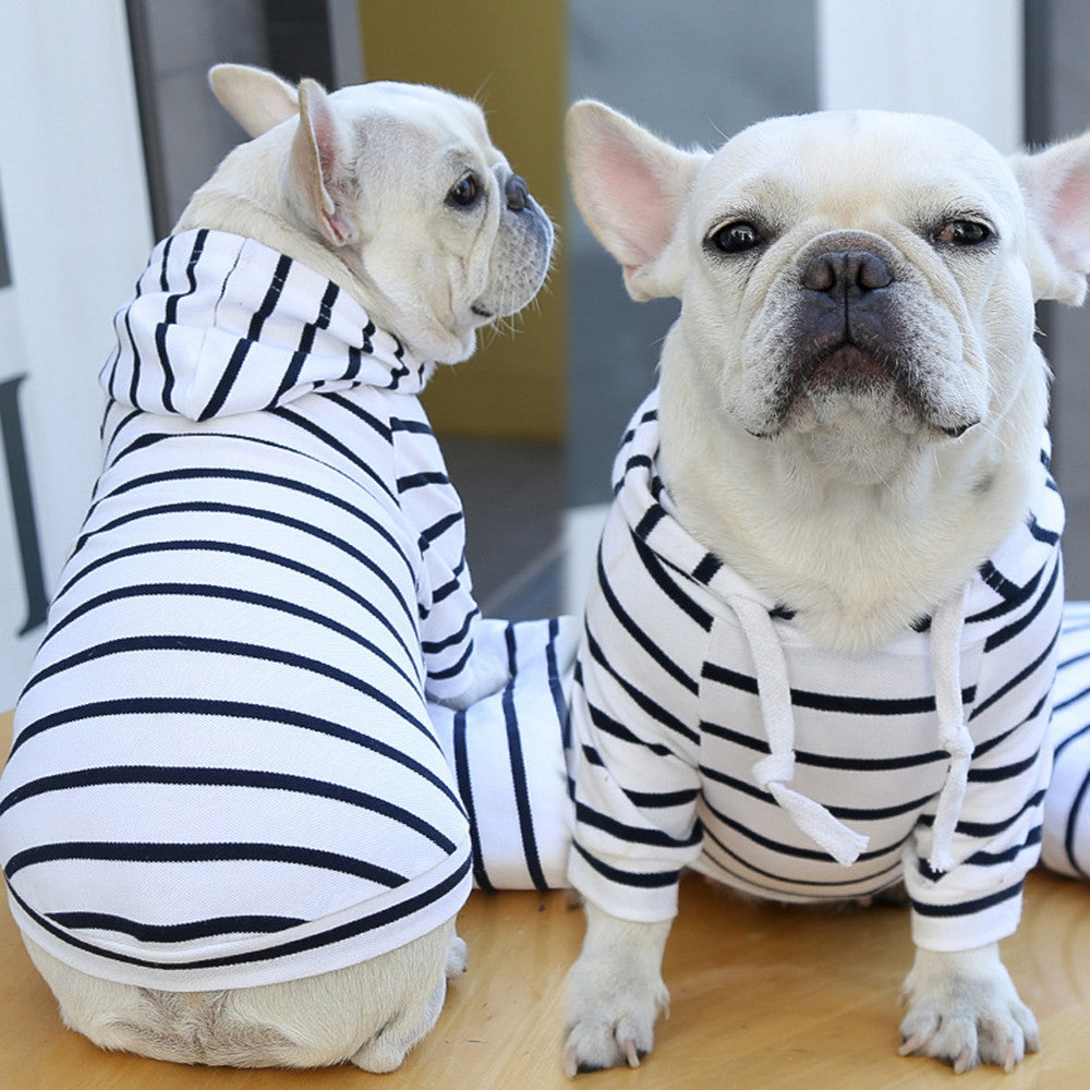 Rudy’s Cozy Striped Pet Hoodie – Soft Dog & Cat Pullover Sweatshirt